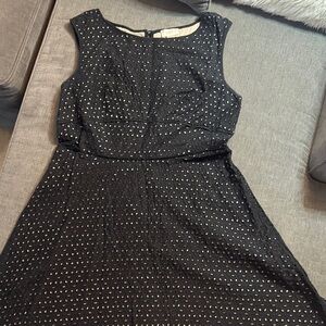 LOFT Black Sleeveless Mini Dress